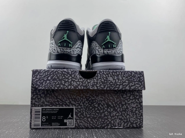 Jordan 3 Green CT8532-031 Air Glow 0704